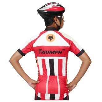 Firefox Half Sleeve Cycling Jersey Strip Red
