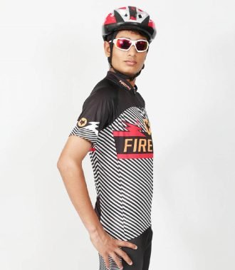 Firefox Half Sleeve Cycling Jersey Thunder Black