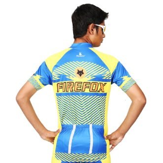 Firefox Half Sleeve Cycling Jersey for Men's - Thunder Blue