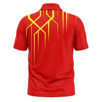 Red Cricket Jersey | Custom Cricket T-shirt with Add Name Number