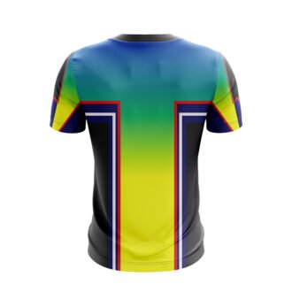 Men's Colour Printed Cricket T-shirt