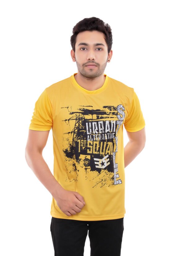 Designer Yellow Casual Wear Tshirt
