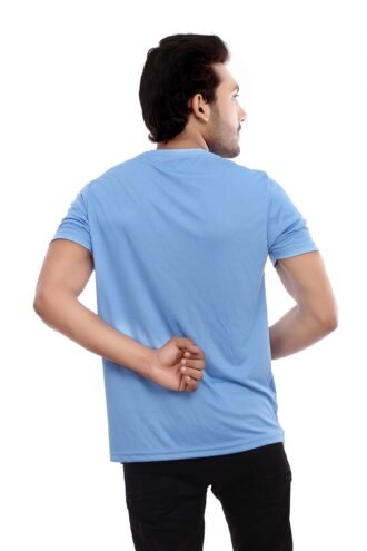 Blue Casual Wear Sublimated Tshirt