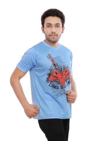 Designer Casual Tshirt Blue for Men