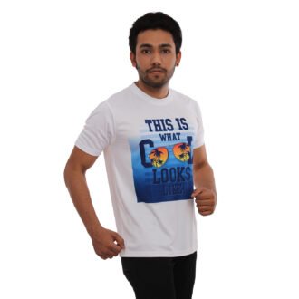 Cool Printed Casual Tshirt White