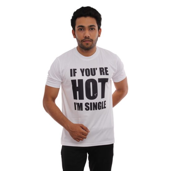 Hot Printed Casual Tshirt White