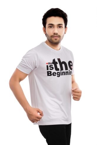 Casual White Tshirt Slogan Printed