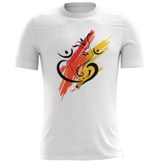 Ganesha Casual White Printed T-shirt