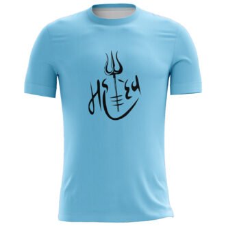 Mahadev Design Blue Casual T-shirt
