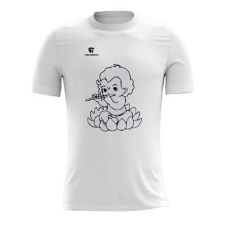 Casual Design Krishna T-shirt White