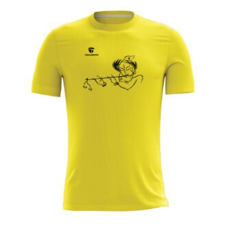 Casual Printed Krishna Yellow T-shirt