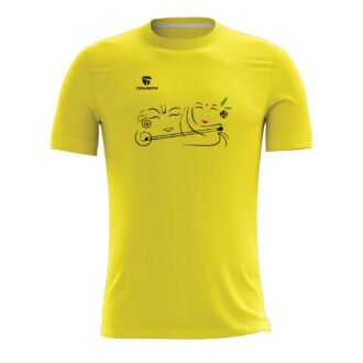Casual Krishna Yellow Printed T-shirt