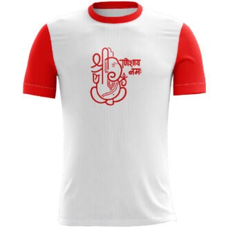 Shree Ganesha's Red Casual T-shirt