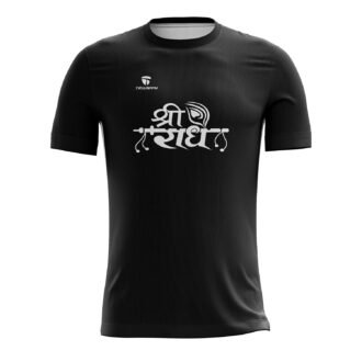 Krishna Casual Black T-shirt