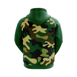 Printed Green Army hoodies