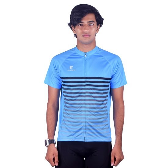 Men’s Short Sleeves Cycling Jersey Bicycle Polyester Bike Shirt
