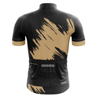 Men's Cycling Jersey with 3 Back Pockets & Reflective Strip