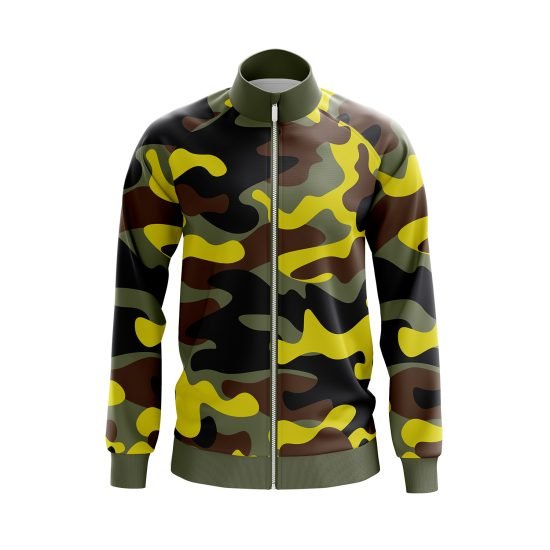 Men's India Camouflage Full Sleeve Zipper Jacket