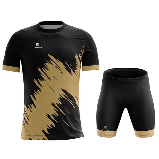Round Neck T-Shirts & Gel Tech Padded Cycling Shorts for Men