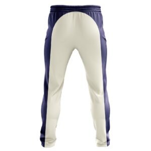 White Cricket Pant with Blue Printed | Men’s Cricket Clothing