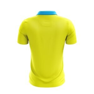 Cricket Tournament Jersey Cricket Printed T-shirt for Men Yellow & Blue Color