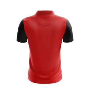 Mens Cricket Tournament T-shirt Cricket Printed Jersey Red & Black Color