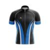 Half Sleeve Customized Cycling Jersey for Men Black, Blue & White Color