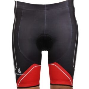 Men’s Cycling Shorts 3D Foam Padded Bicycle Riding Bike Shorts Black & Red