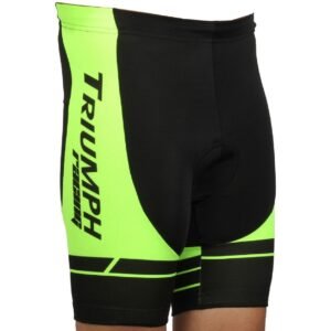 Men’s Cycling Shorts Biking Bicycle Bike Half Pants 3D Padded Shorts for Cyclist Green & Black