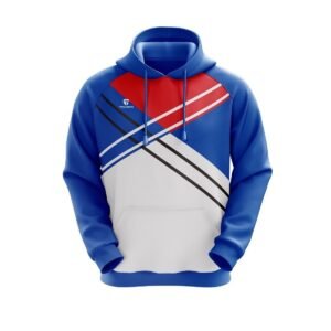 Men’s Sweatshirt & Hoodies for Winter Sportswear White, Blue & Red Color
