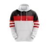 Full Sublimated Hoodies for Men | Running Clothing White, Black & Red Color