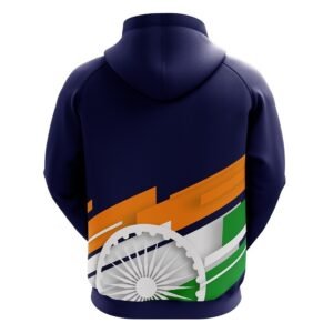 Independence / Republic Day Men’s Hoodies Tricolor Navy Blue Color