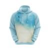 Unisex Winter Wear Hoodie Blue & White Color