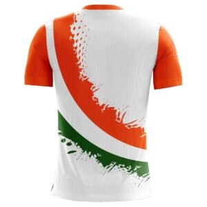Celebrate with Style! Indian Independence and Republic Day T-Shirts White & Orange Indian Tri Color