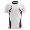 Kabaddi Jersey For Boys | Mens Sports T-Shirt White, Black & Red Color