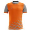 Men's Walking / Running T-shirt Orange & Grey Color