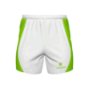 Men’s Designer Running Shorts White & Green Color