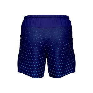 Men’s Running Shorts Quick Dry Athletic Workout Gym Shorts with Zipper Pockets Blue Color