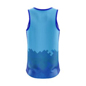 Men’s Running Sleeveless Top Singlet Light & Dark Blue Color