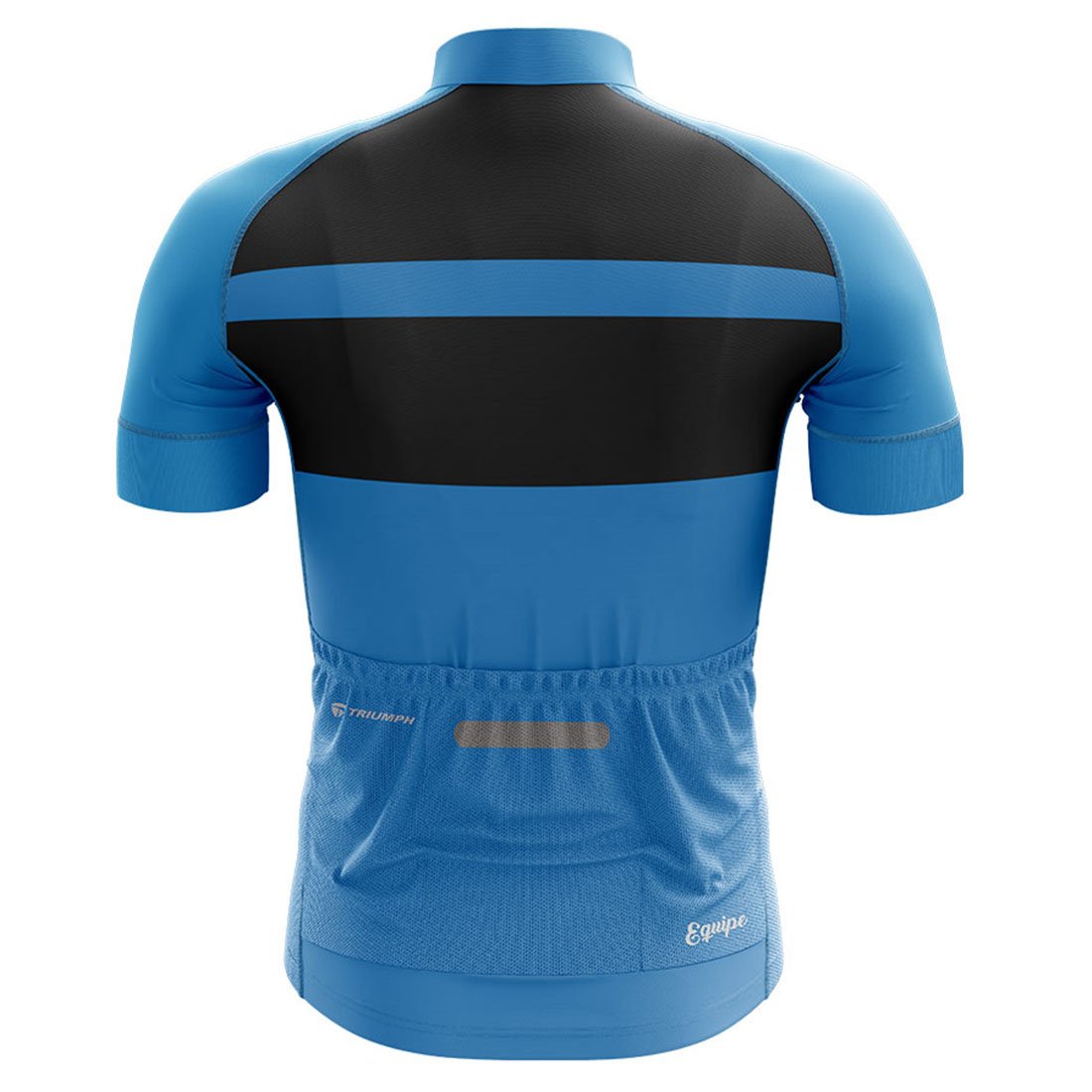 Half Sleeve Quick Dry Cycling Jersey for Men’s Blue & Black Color