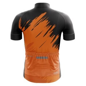 Men’s Online Bicycle Jersey | Triumph Technical Cycling Wear Black & Orange Color