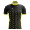 Men’s Printed Biking Short Sleeve Jerseys | Cycling Top Online Black & Yellow Color