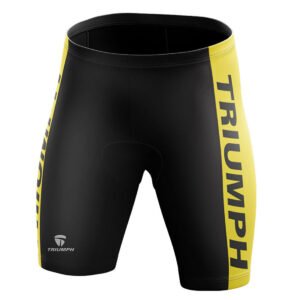 Gel Padded Cycling Bottoms | Men’s Cycling Shorts with Padding Black & Yellow Color