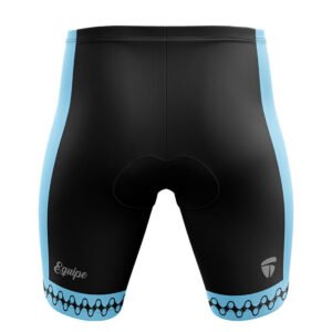 Long Riding Stylish Gel Padded Bicycle Shorts Black & Blue Color