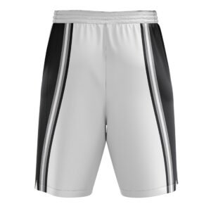 Basketball Shorts for Men | White Black Sports Shorts for Kids White Color