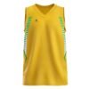 Men Sleeveless Basketball Jersey | Custom Sports Clothes Yellow Color