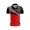 Men’s Cricket Sports Club Jersey New Design Cricket Shirt Red, Black & Grey Color