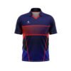 Full Sublimation Cricket Club Jersey New Pattern Cricket Sports T-Shirts for Men Blue & Red Color