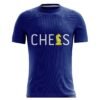 Chess Game T Shirt for Kids Men | Oversized Sports T-Shirts Blue Color