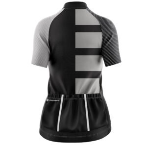 Women’s Cycling Jerseys | Long Ride Cycling Top for Cyclist Black & Grey Color